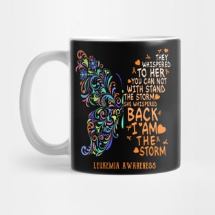 leukemia butterfly i am the storm Mug